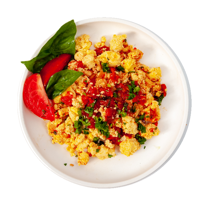 Скрембл с томатами